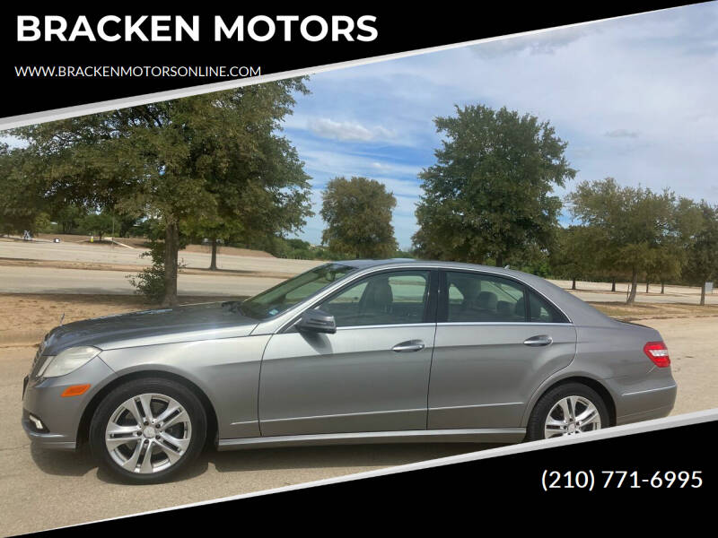 2010 Mercedes-Benz E-Class for sale at BRACKEN MOTORS in San Antonio TX