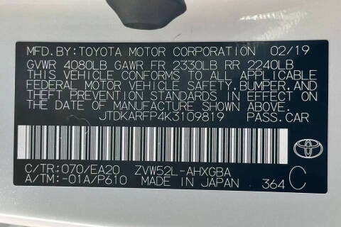 2019 Toyota Prius Prime