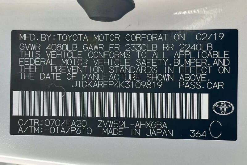 2019 Toyota Prius Prime