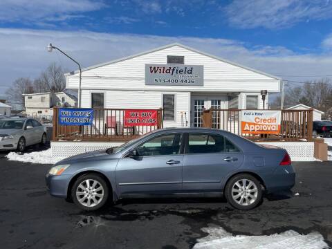2007 Honda Accord for sale at Wildfield Automotive Inc in Blanchester OH
