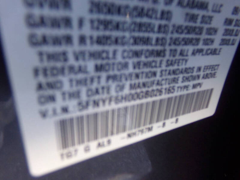 2016 Honda Pilot Elite