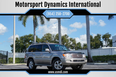 2004 Toyota Land Cruiser for sale at Motorsport Dynamics International in Pompano Beach FL