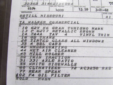 1962 Studebaker Hawk