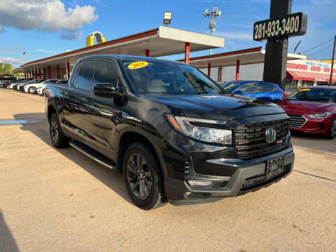 2021 Honda Ridgeline for sale at Auto Selection of Houston in Houston TX