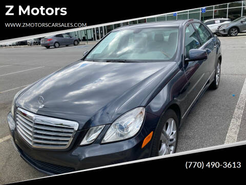 2010 Mercedes-Benz E-Class for sale at Z Motors in Chamblee GA