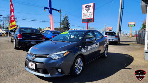 2014 Toyota Corolla for sale at PRESTIGE AUTO CENTER LLC in Salem OR