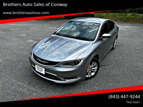 2015 Chrysler 200 for sale at Brothers Auto Sales of Conway in Conway SC