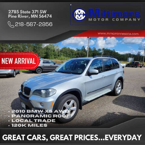 2010 BMW X5 for sale at Miltimore Motor Company in Pine River, MN