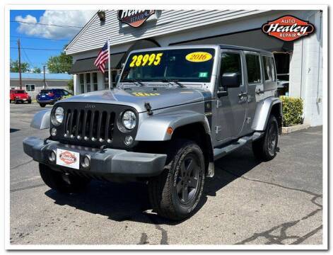 2016 Jeep Wrangler Unlimited for sale at Healey Auto in Rochester NH