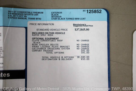 2011 Ford Mustang GT
