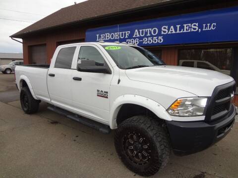 2017 RAM 2500 for sale at LeBoeuf Auto Sales in Waterford PA