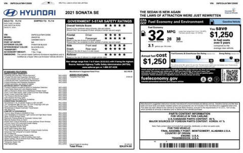 2021 Hyundai Sonata SE