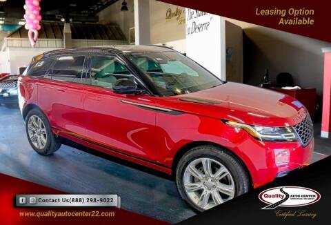 2019 Land Rover Range Rover Velar for sale at Quality Auto Center in Springfield NJ