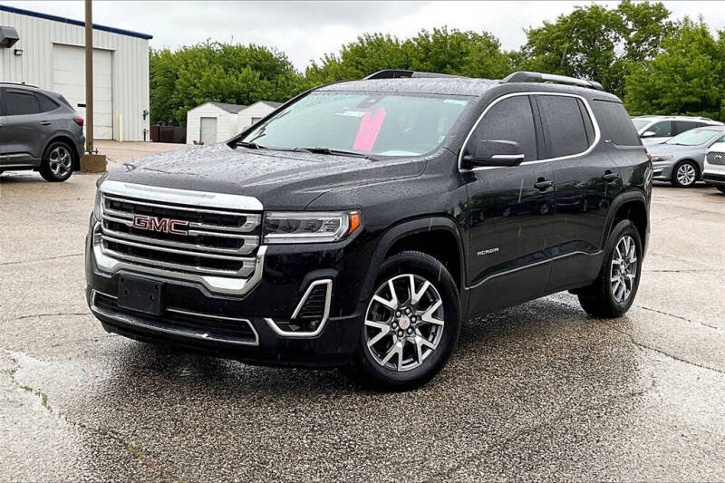 Used 2023 GMC Acadia SLT with VIN 1GKKNUL43PZ212918 for sale in Montevideo, Minnesota
