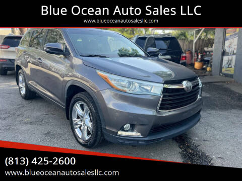 2015 Toyota Highlander for sale at Blue Ocean Auto Sales LLC in Tampa FL