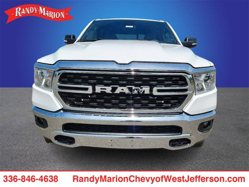 Used 2022 RAM Ram 1500 Pickup Big Horn/Lone Star with VIN 1C6RRFFG6NN458339 for sale in West Jefferson, NC