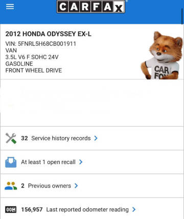 2012 Honda Odyssey EX-L