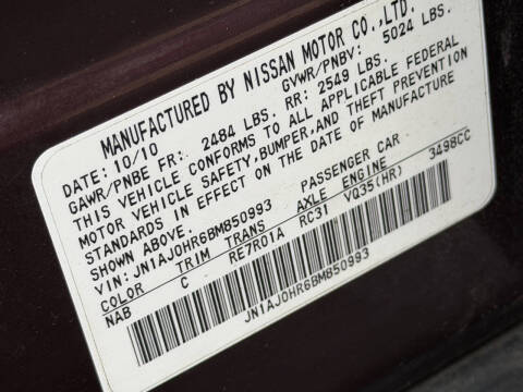 2011 Infiniti EX35 Journey