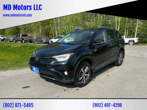 2018 Toyota RAV4 for sale at MD Motors LLC in Williston VT
