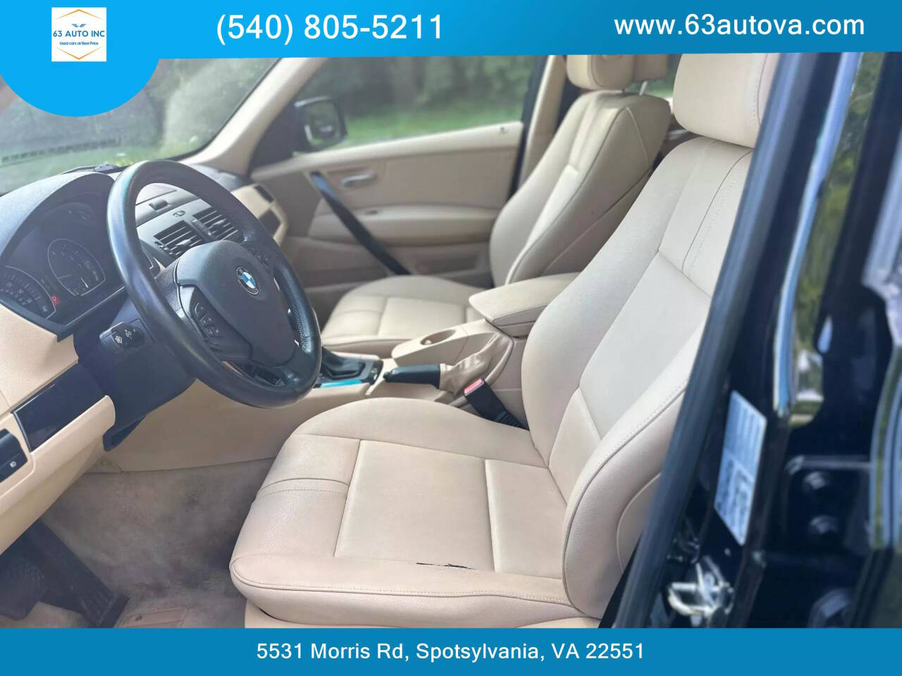 2008 BMW X3 for sale at 63 Auto Inc in Spotsylvania, VA