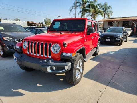 2020 Jeep Wrangler Unlimited for sale at E and M Auto Sales in Bloomington CA