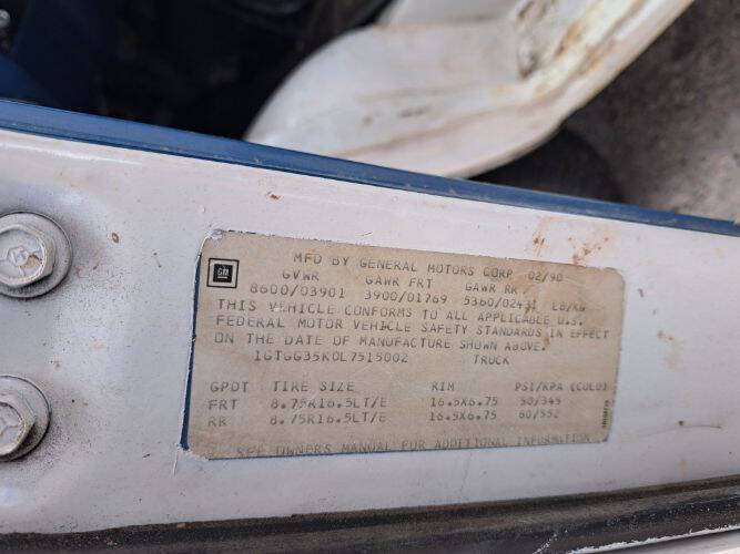 1989 GMC C/K 3500 Series