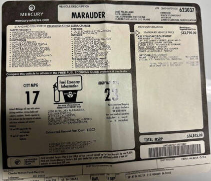 2003 Mercury Marauder