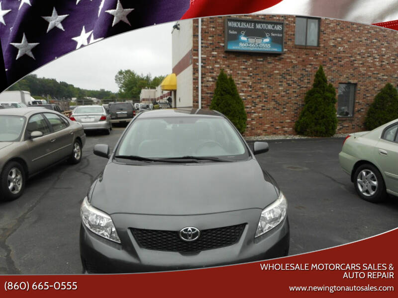 2009 Toyota Corolla for sale at WHOLESALE MOTORCARS Sales & Auto Repair in Newington CT