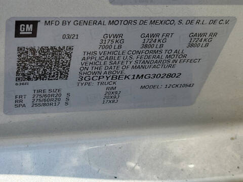 2021 Chevrolet Silverado 1500