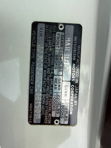 1987 Chrysler Conquest TSi Turbo