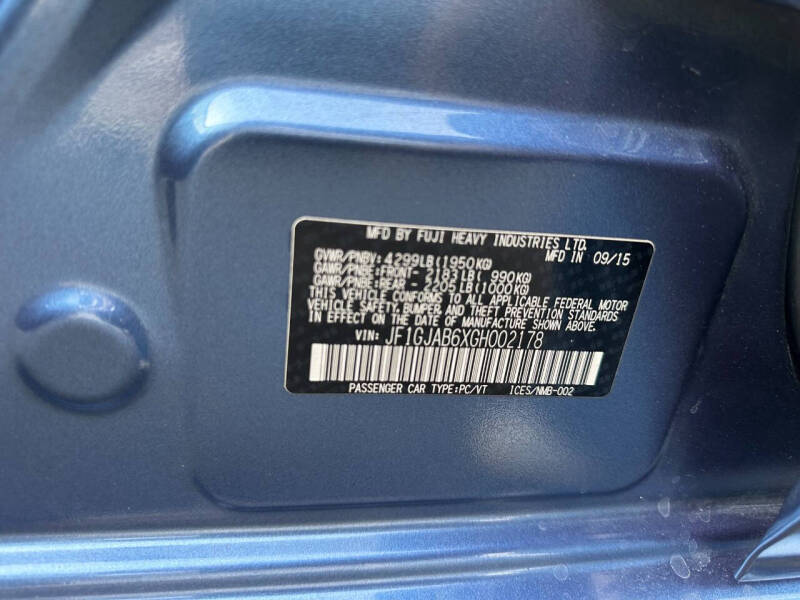 2016 Subaru Impreza 2.0i Premium