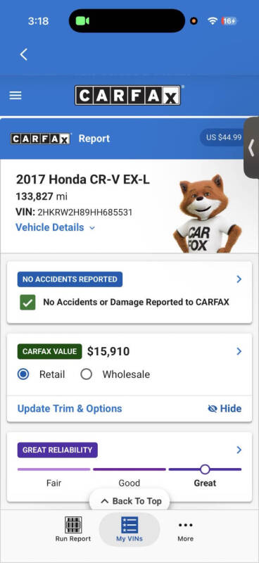 2017 Honda CR-V EX-L
