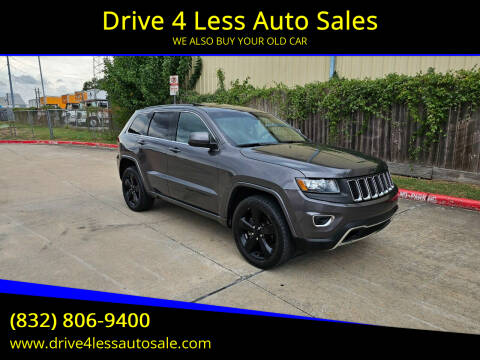2015 Jeep Grand Cherokee for sale at Drive 4 Less Auto Sales in Houston TX