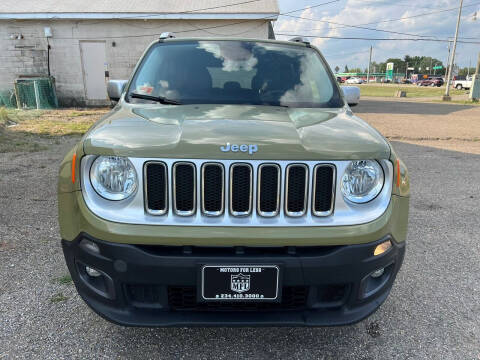 2015 Jeep Renegade for sale at Motors For Less in Canton OH