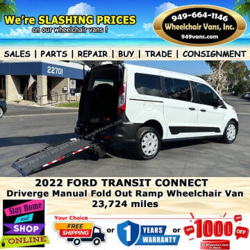 2022 Ford Transit Connect for sale at Wheelchair Vans Inc in Laguna Hills CA