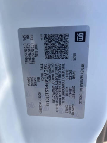 2025 Chevrolet Express 2500