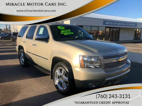 2011 Chevrolet Tahoe for sale at Miracle Motor Cars Inc. in Victorville CA