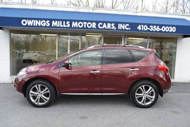 2010 Nissan Murano for sale at Owings Mills Motor Cars in Owings Mills MD