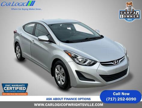 2016 Hyundai Elantra for sale at Car Logic of Wrightsville in Wrightsville PA