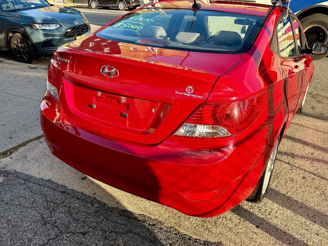 2012 Hyundai Accent GLS 4dr Sedan - Red exterior view 11