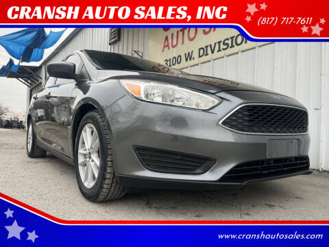 2018 Ford Focus for sale at CRANSH AUTO SALES, INC in Arlington TX