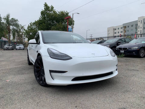 2022 Tesla Model 3 for sale at Arno Cars Inc in North Hills CA