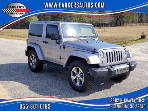 2017 Jeep Wrangler for sale at Parker's Used Cars in Blenheim SC