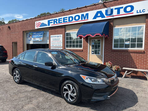 2016 Honda Accord for sale at FREEDOM AUTO LLC in Wilkesboro NC