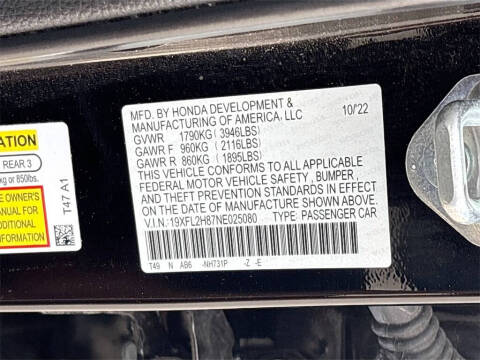 2022 Honda Civic Sport