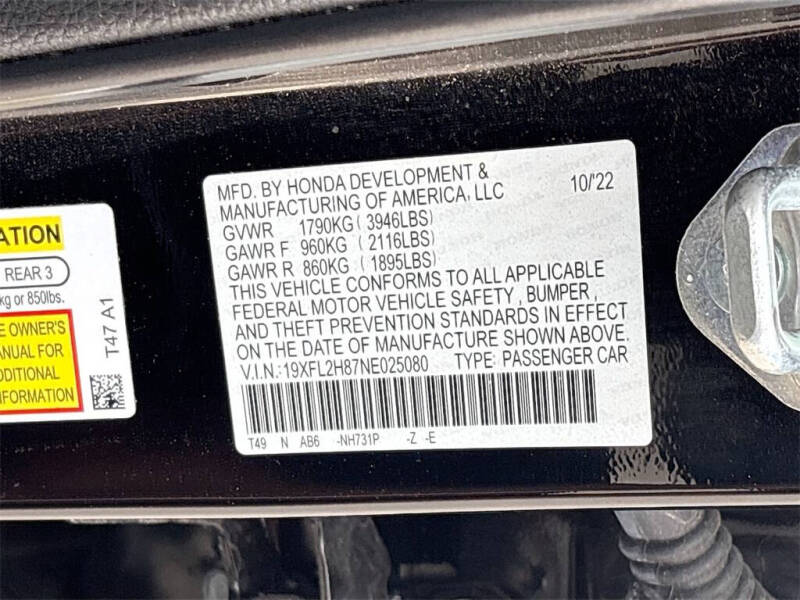 2022 Honda Civic Sport