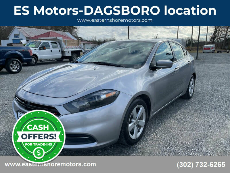 2016 Dodge Dart for sale at ES Motors-DAGSBORO location in Dagsboro DE