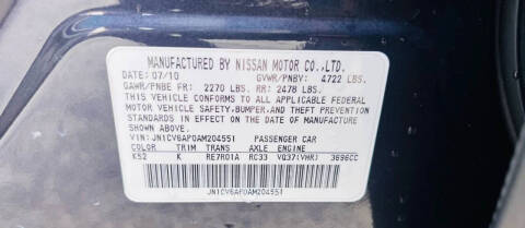 2010 Infiniti G37 Sedan Journey