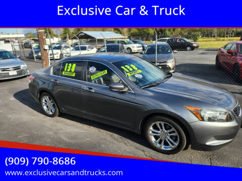 2010 Honda Accord for sale at Exclusive Car & Truck in Yucaipa CA