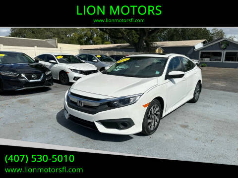 2017 Honda Civic for sale at LION MOTORS in Orlando FL
